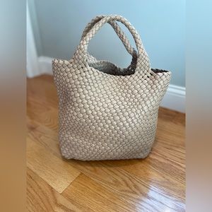 Vegan leather tote bag